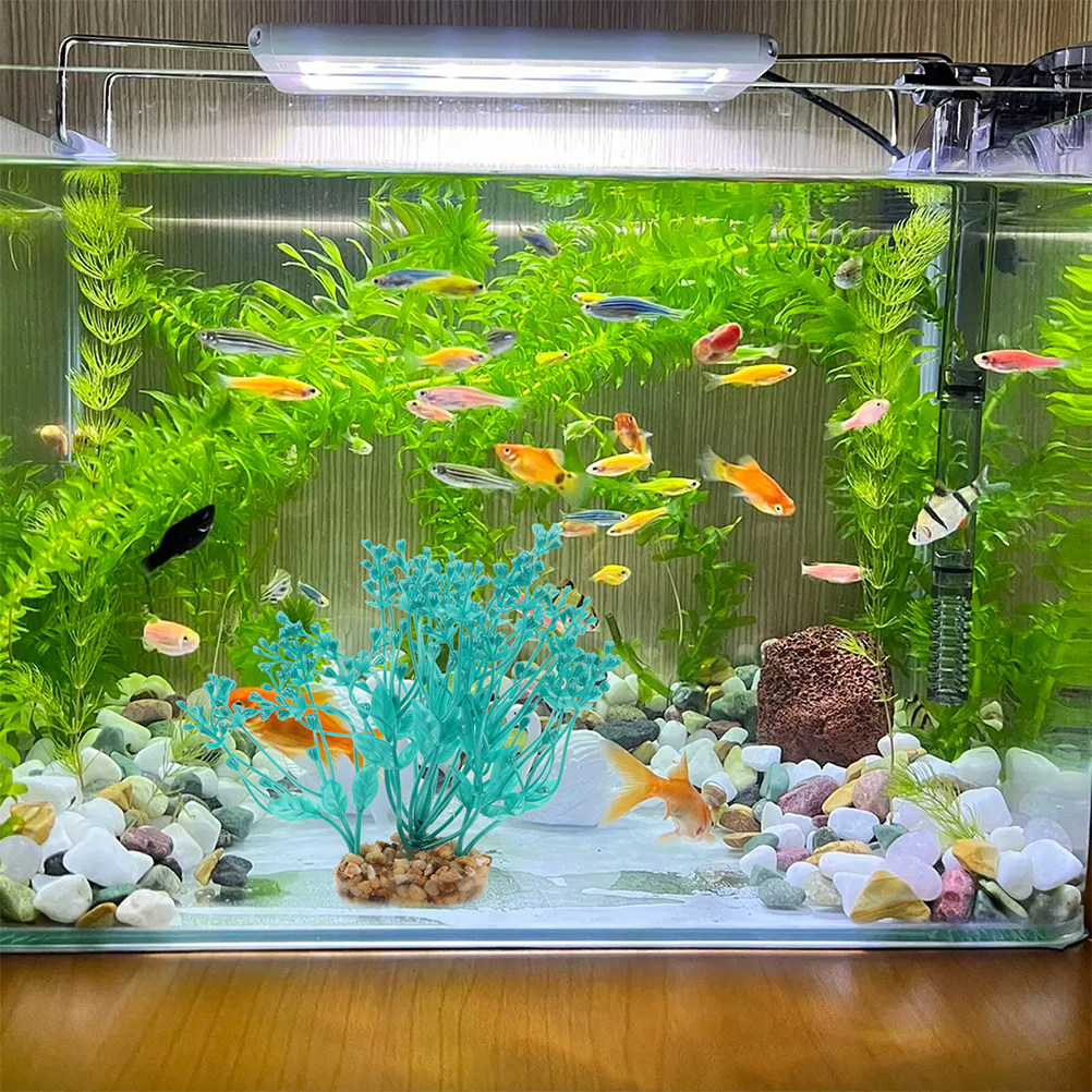 Aquarium Fish Low Maintenance - 2Pcs Lifelike Simulated Water Grass Aquarium