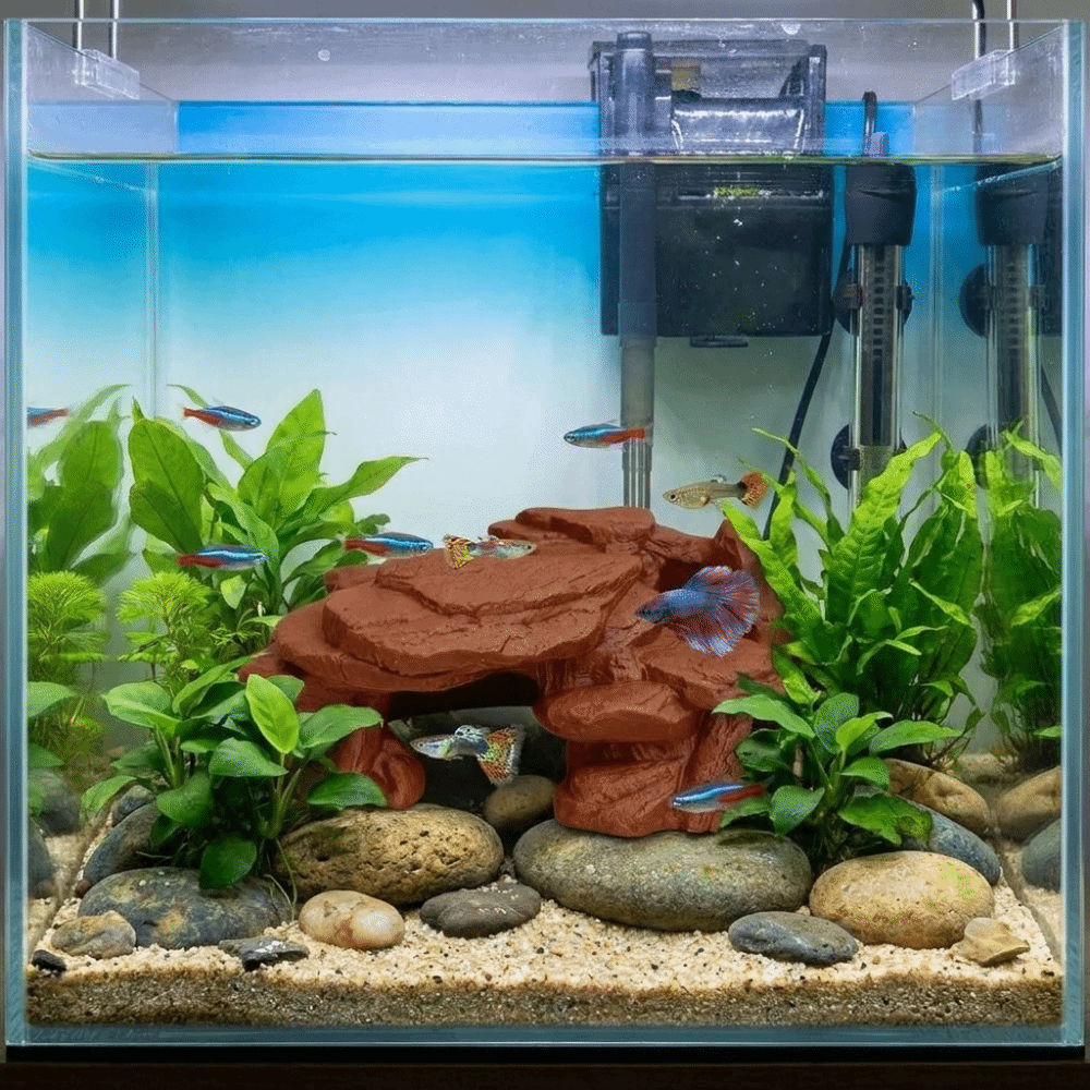 3D Printing Fish Tank Rockery  - Aquarium Fish Hiding Places review and price