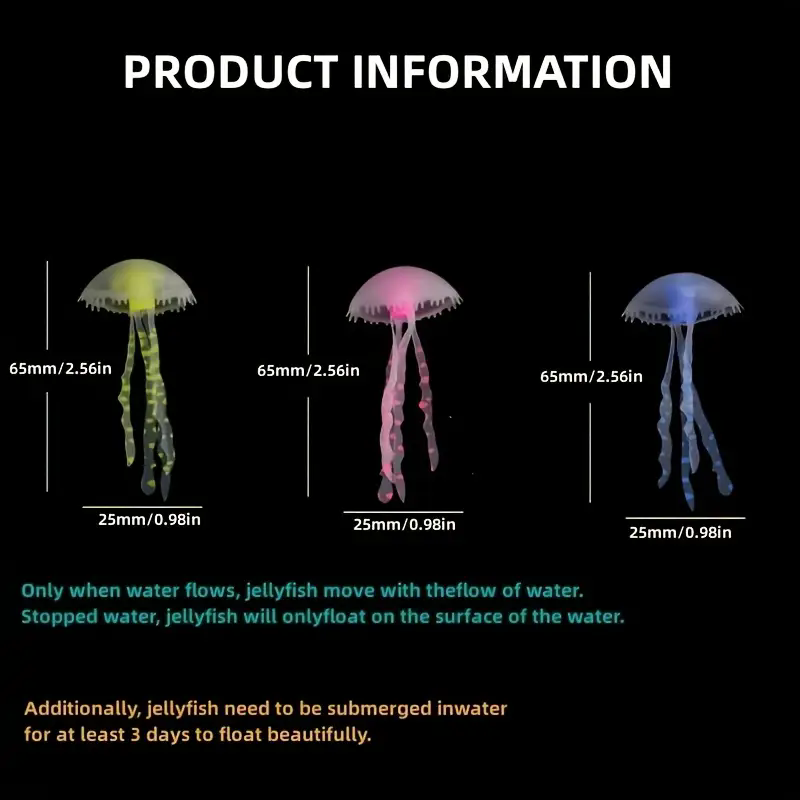 6/3pcst Artificial Jellyfishes - Fish Toys For Aquarium review and price