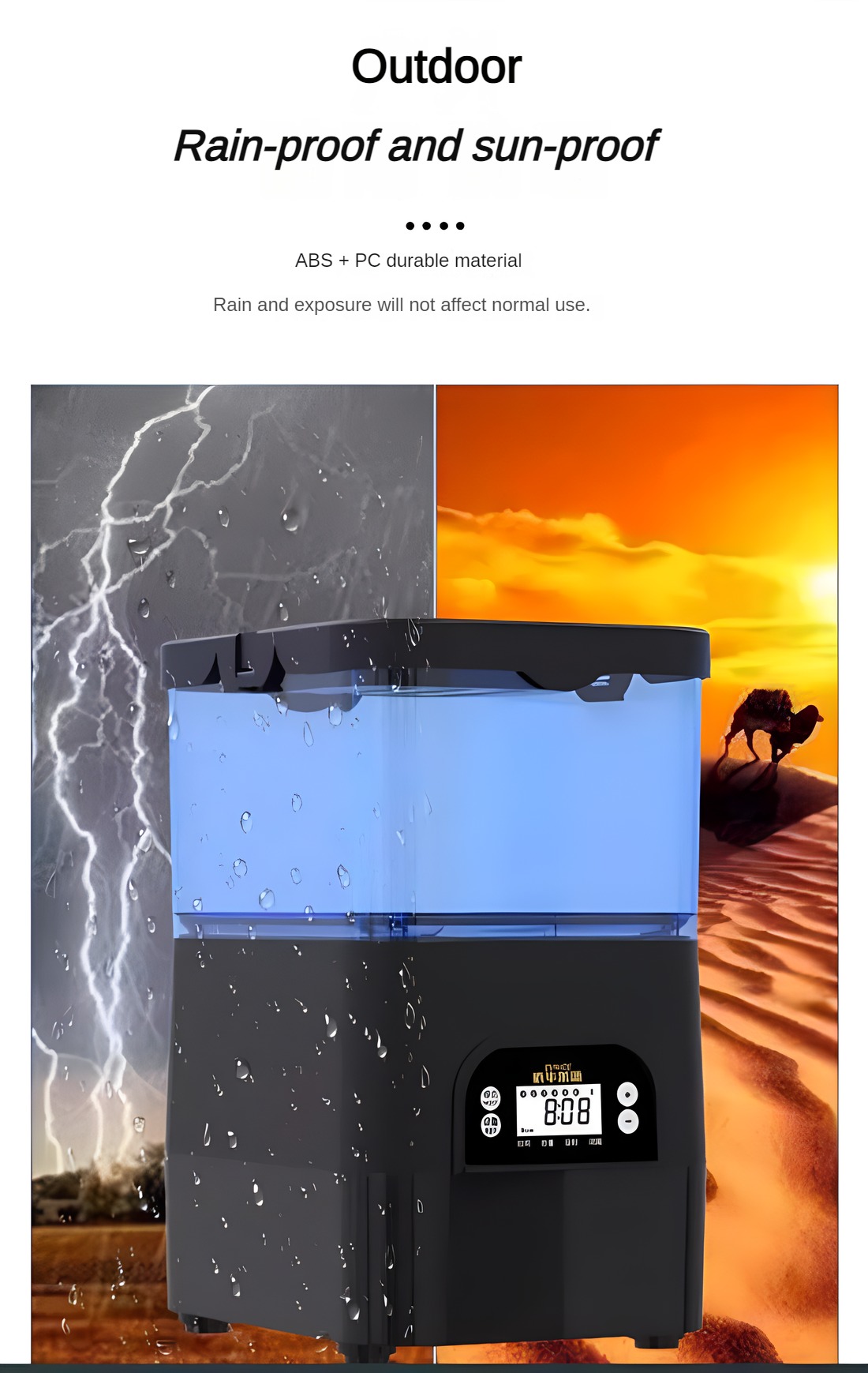 EVNICE Solar Automatic Fish Fe - Aquarium Fish Auto Feeder review and price