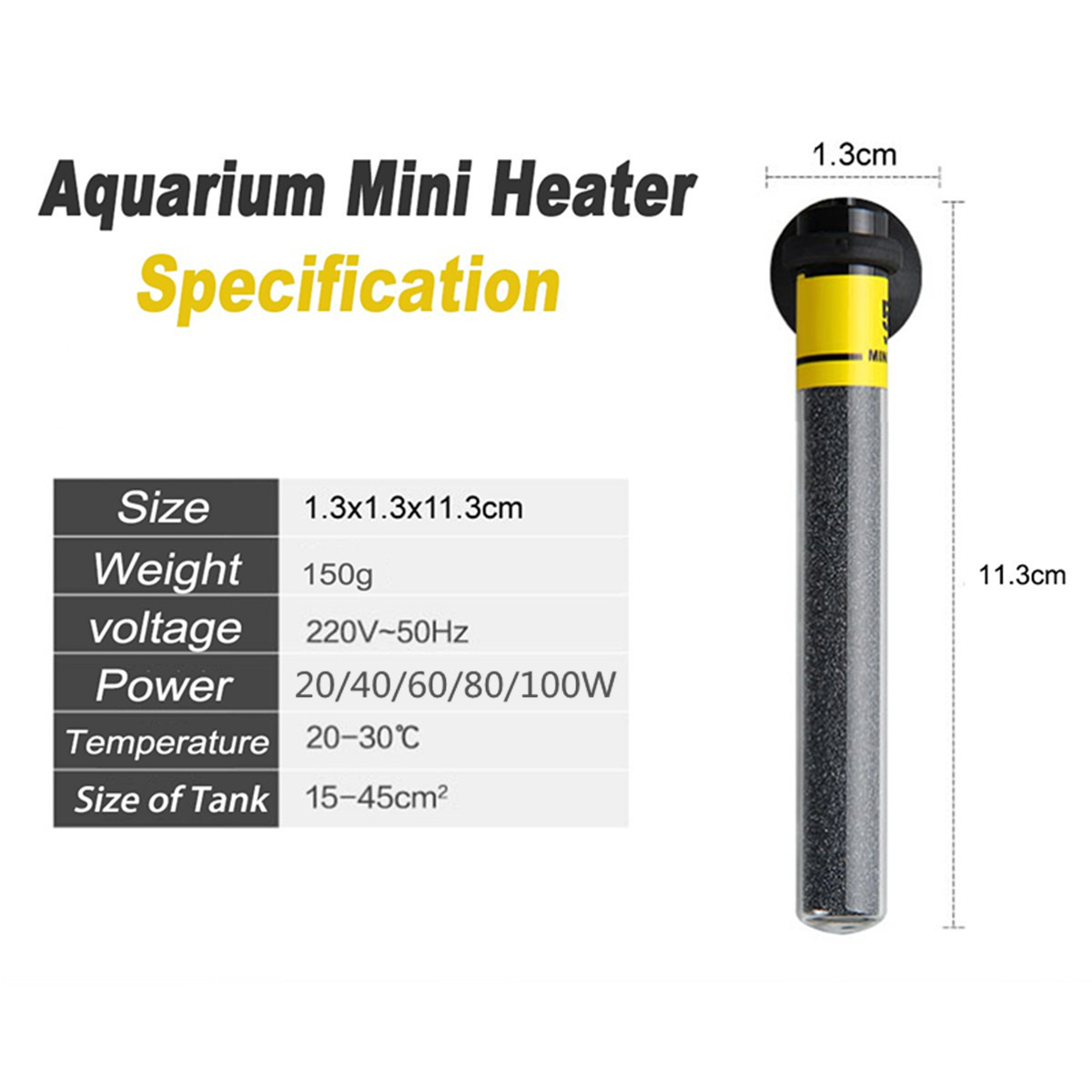 Mini Aquarium Heater Submersib - Aquarium Fish Uk review and price