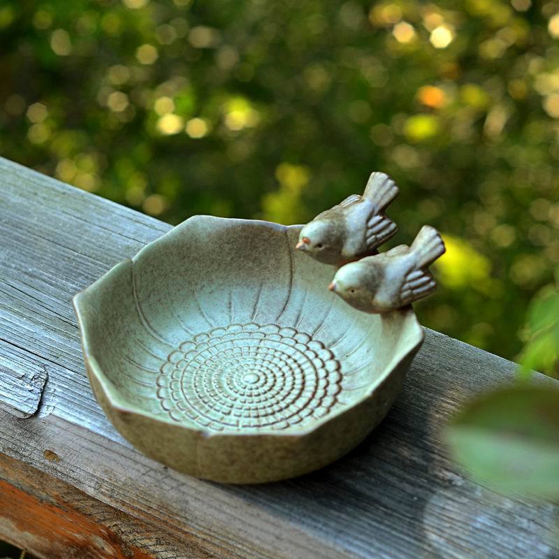Ceramic birth baths Garden dec - Aquarium Fish Auto Feeder review and price