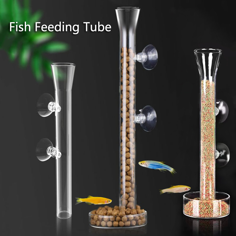 Glass Aquarium Feeder Tube Dis - Aquarium Fish Holiday Food review and price