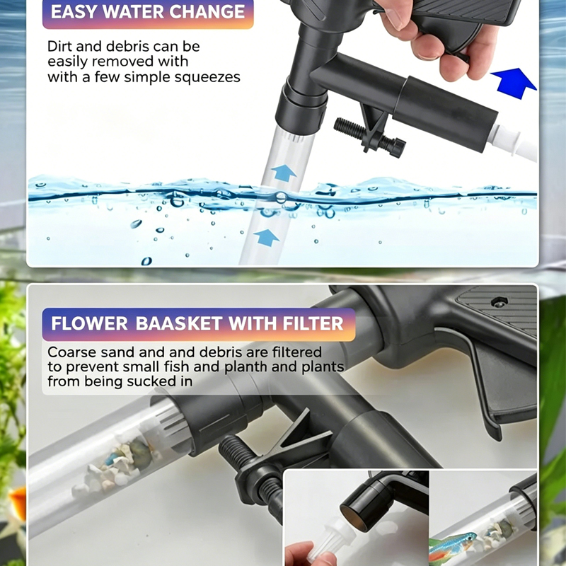 Aquarium Fish Tank Water Chang - Gravel Vacuum Cleaner review and price