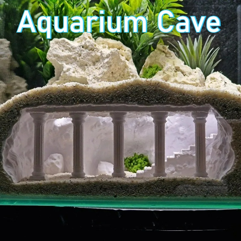 3D Printed Fish Tank Cave, Art - Aquarium Fish Hiding Places review and price