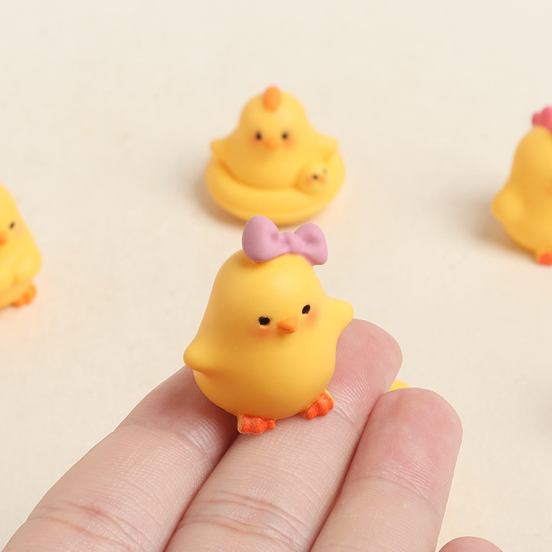6Pcs Cute Resin Mini Chick Fig - Fish Toys For Aquarium review and price