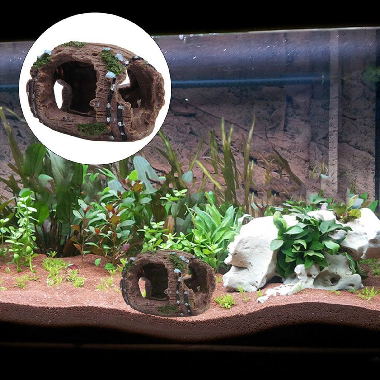Resin Aquarium Ornaments Decor - Aquarium Fish Hiding Places review and price
