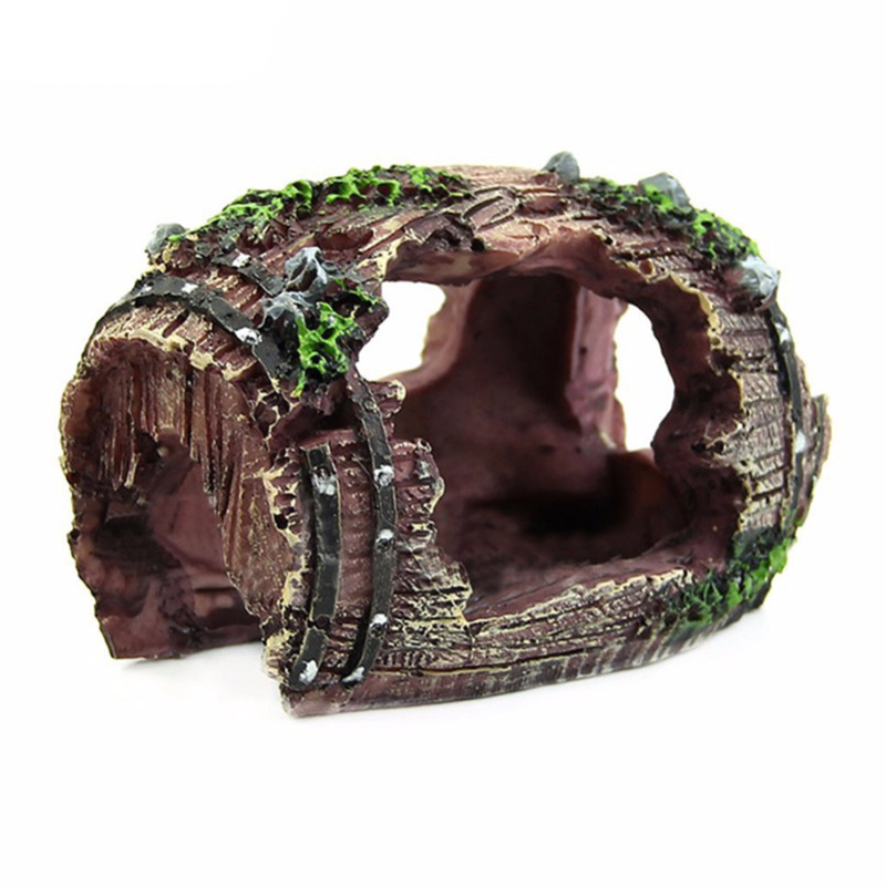 Aquarium Artificial Barrel Cav - Aquarium Fish Hiding Places review and price
